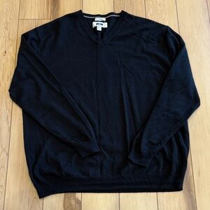 Joseph Abboud Classic Black V-Neck Sweater